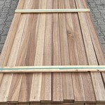 Ca. 208x Guyana Teak Planken Geschaafd, 16x90mm, lengte 30/150cm, 144/